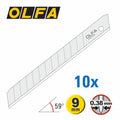 OLFA Lames sécables 45° - 10 Pcs 9mm x 80mm