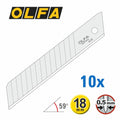 OLFA Lames doubles sécables 18mm 59° - 10 Pcs