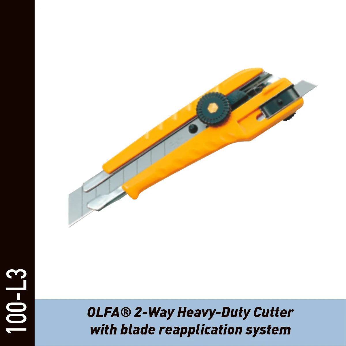 OLFA Heavy-Duty Ratchet-Lock Cutter double lame