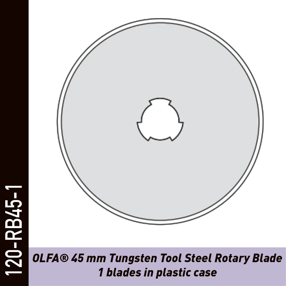 OLFA Lames circulaires pour cutter rotatif RTY-/DX, 2NS, 2G, 2C - 1 Pc
