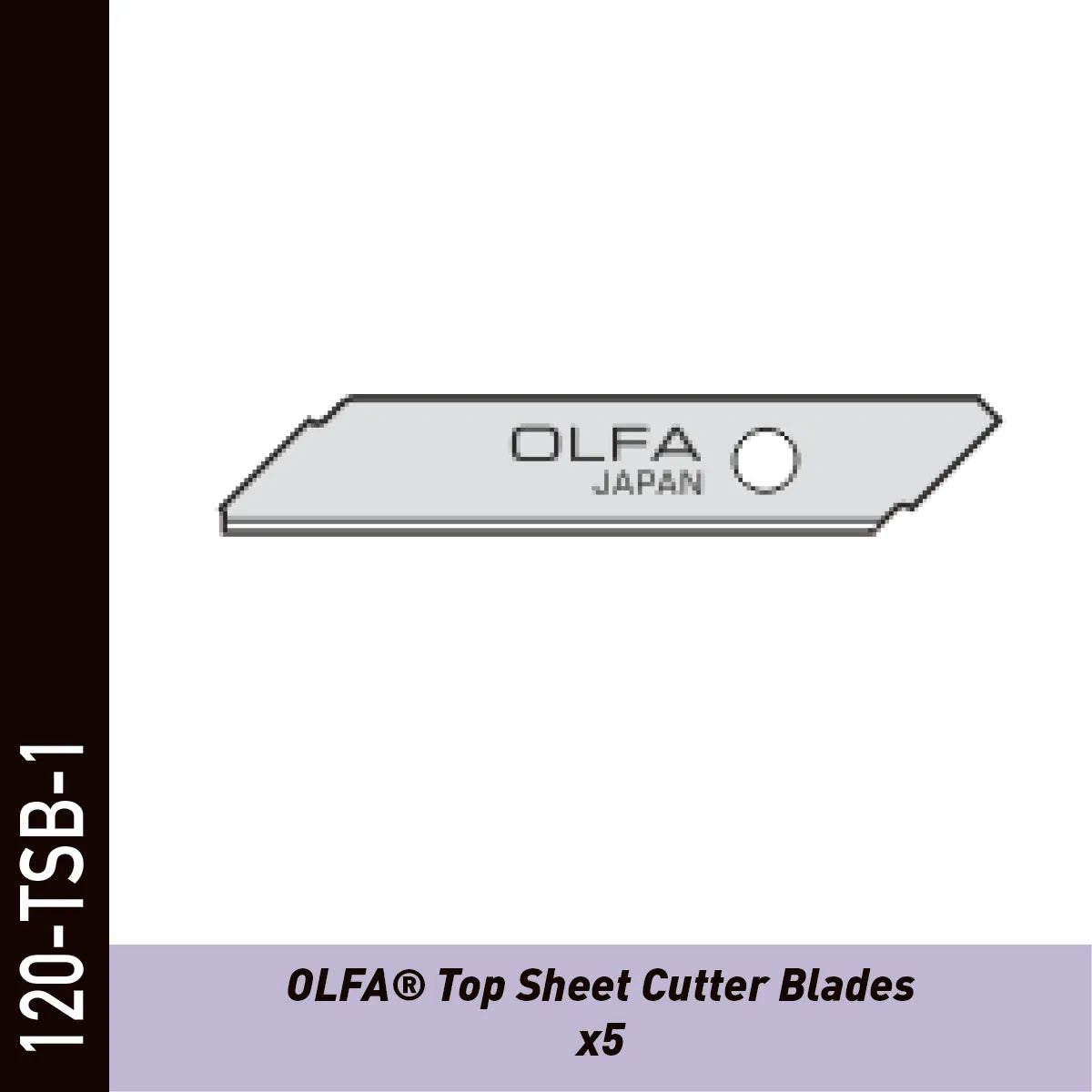 OLFA Lames pour cutter Top Sheet - 5 Pcs