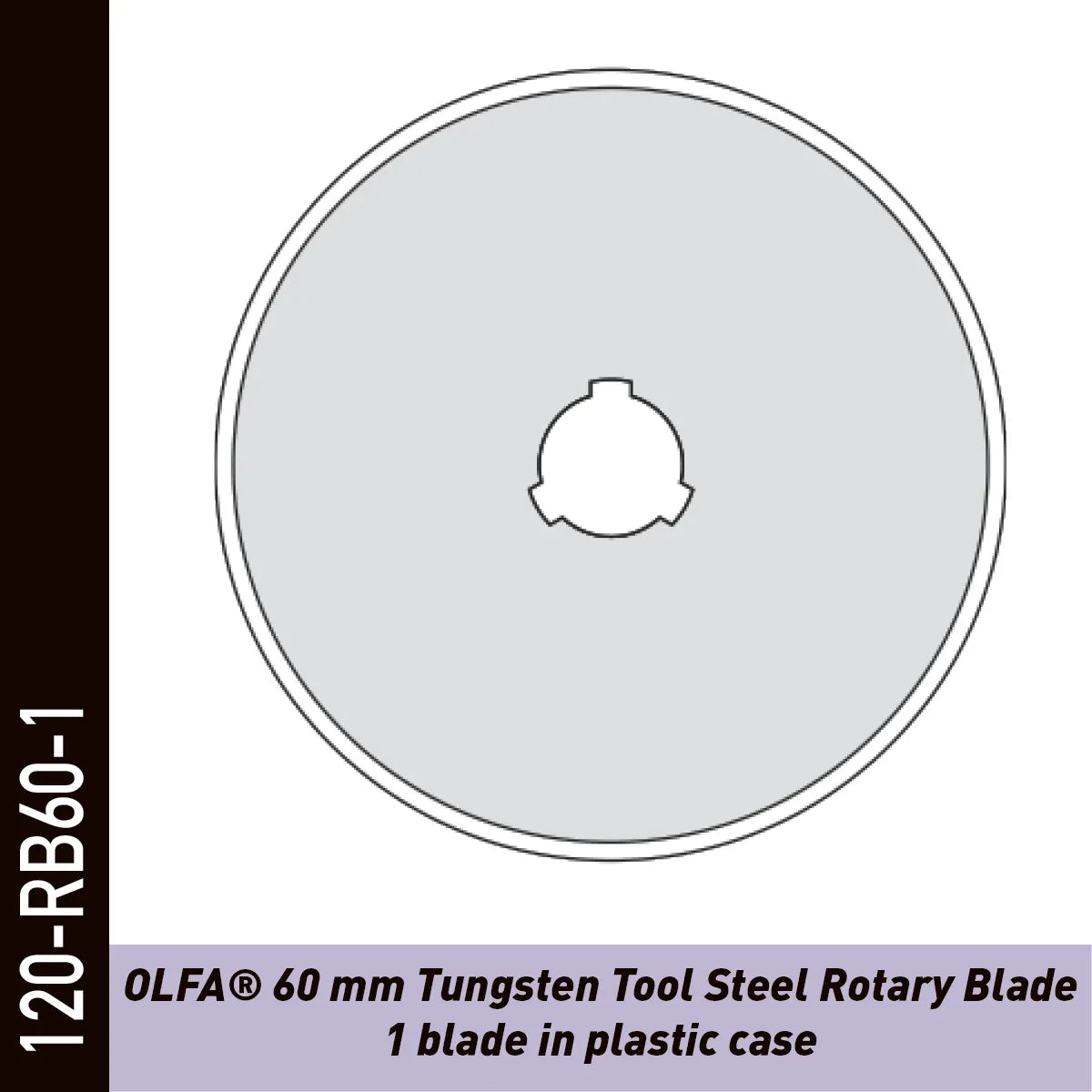 OLFA Lames circulaires pour cutter rotatif RTY3/DX, 3G - 1 Pc