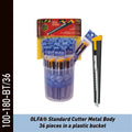 OLFA Cutter Standard, Noir - 1 boite de 36 Pcs