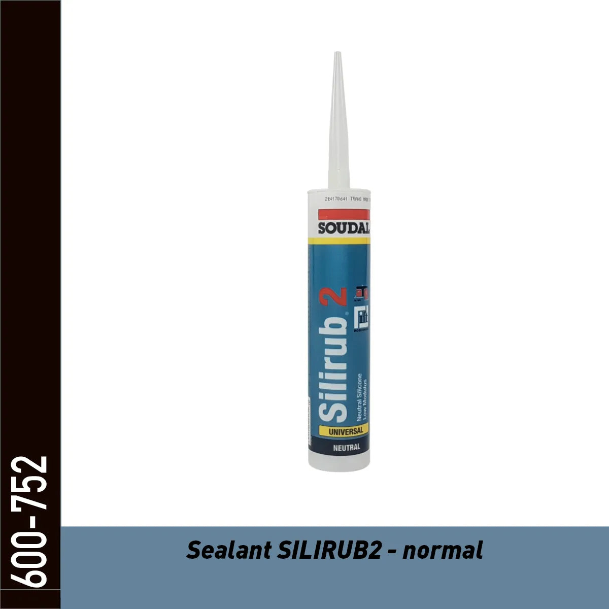 Mastic silicone SILIRUB2 – noir