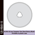 OLFA Lames circulaires pour cutter rotatif RTY-/DX, 2NS, 2G, 2C - 10 Pc