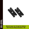 SCRAPERITE Lames de rechange Noir - 100 Pcs