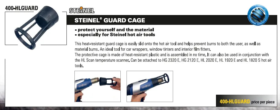 Cage de protection pour pistolet thermique STEINEL