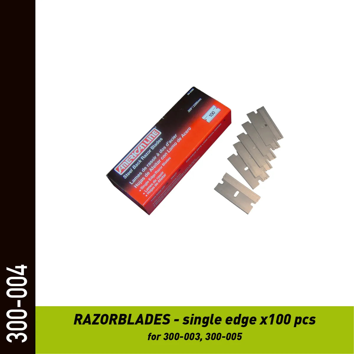 Lames de rasoir 25,4 mm – boîte de 100