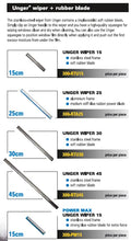 Unger wiper + rubber blade 30cm