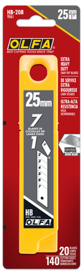 OLFA Silver Lames sécables 25mm 59° - 20 Pcs