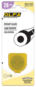 OLFA Lames circulaires pour cutter rotatif RTY-1/G - 10 Pcs